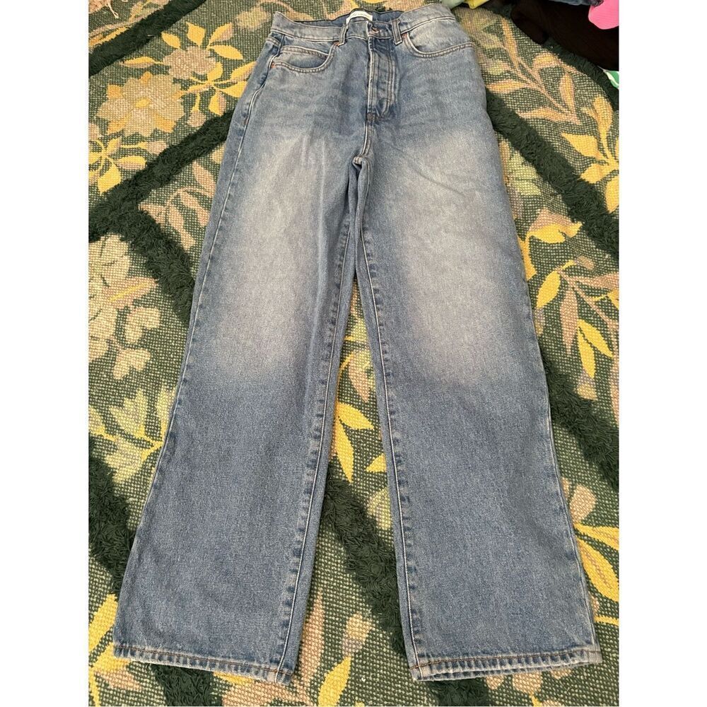 Betro Simone High Waisted Button Fly Wide Leg Jeans Size 29